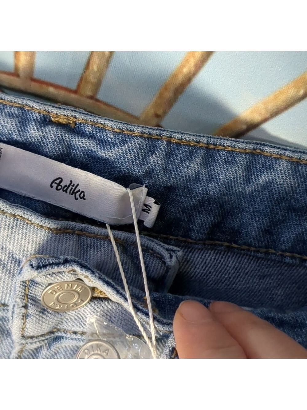 ADIKA blue light jeans size medium - Picture 3 of 4